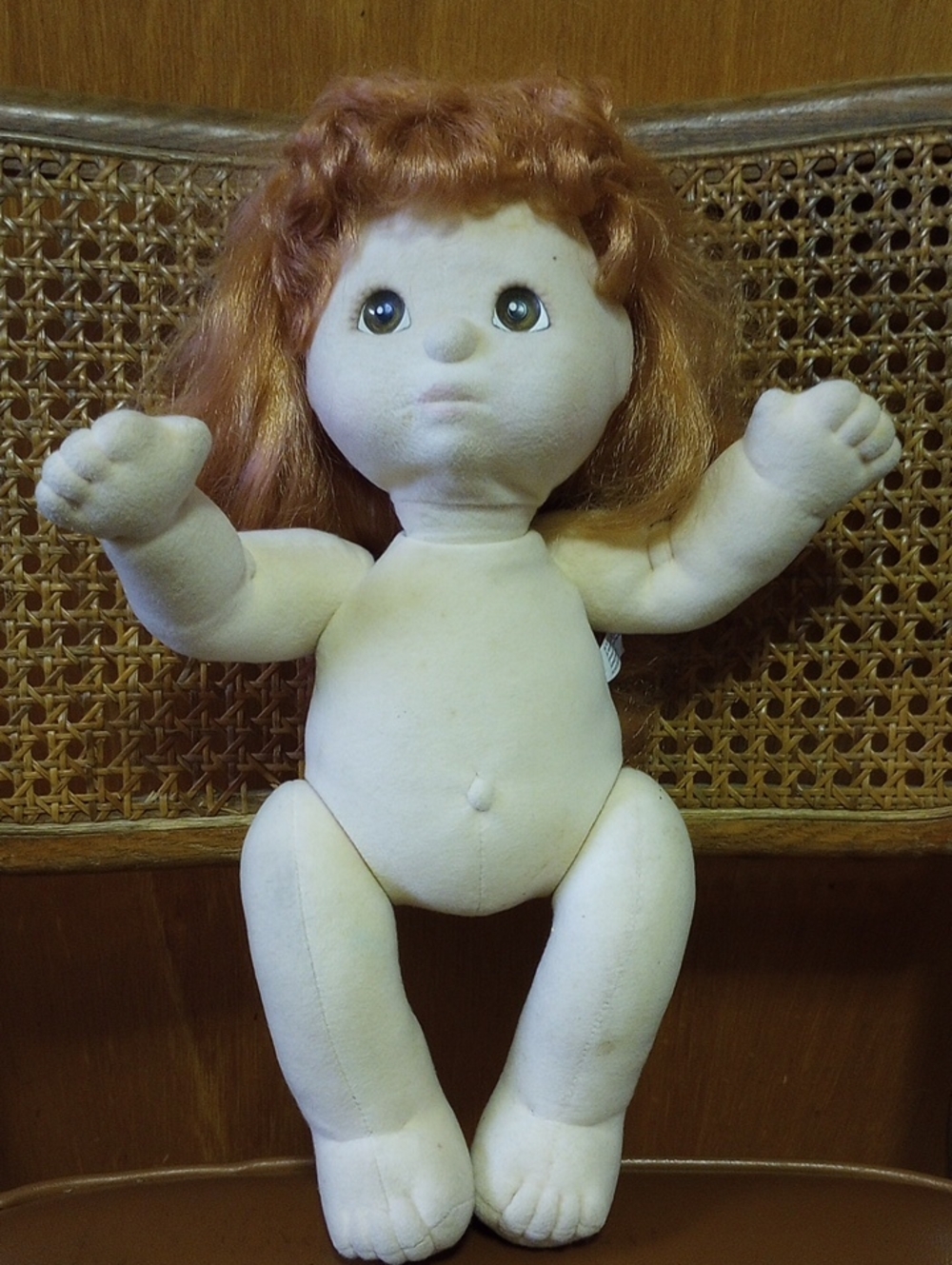 My Child Posable Girl Doll w/ Red Hair & Brown Eyes, Vintage 1985